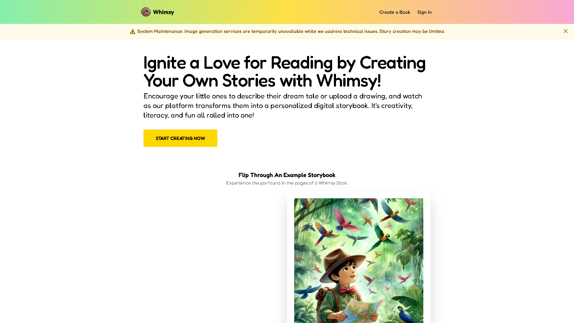 WhimsyWorks Interface Screenshot - Writing & Editing Tool