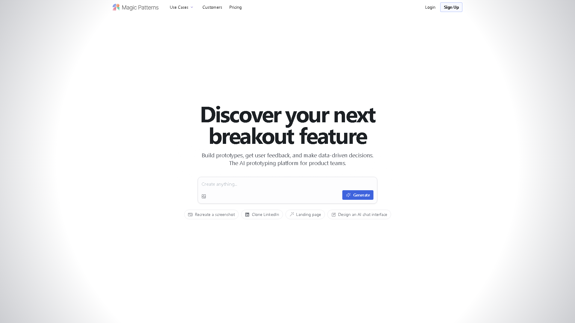 Magic Patterns Interface Screenshot - Art & Creative Design Tool