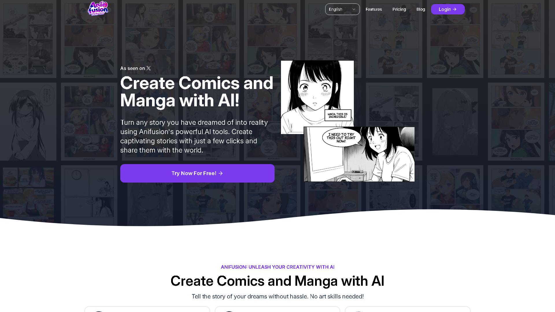Anifusion Interface Screenshot - Image & Design Tool
