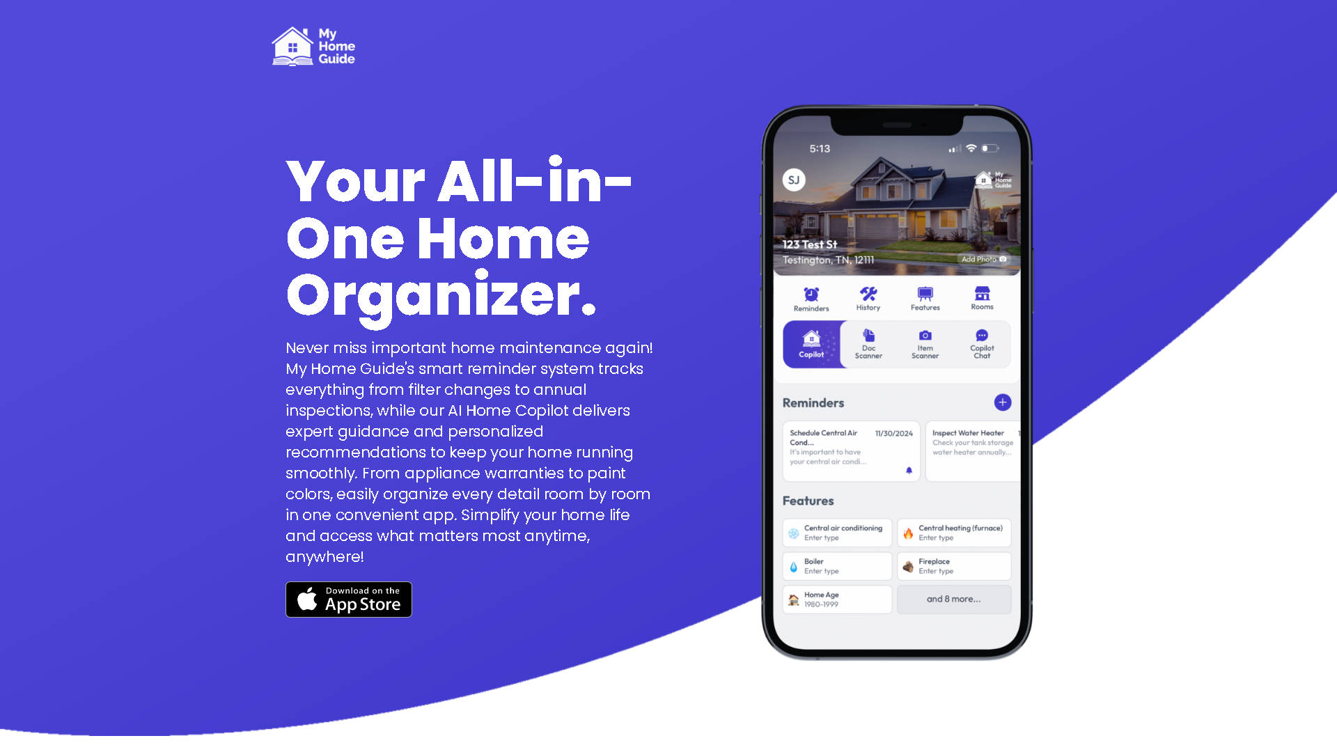 My Home Guide Interface Screenshot - Office & Productivity Tool
