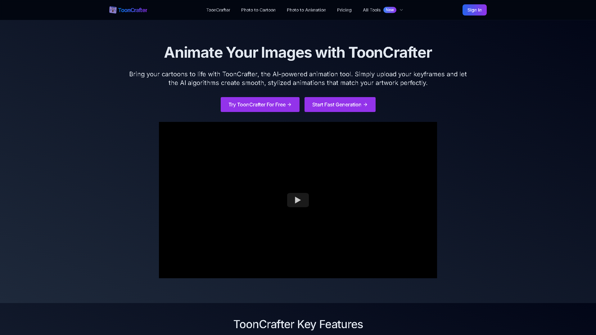 ToonCrafter Interface Screenshot - Art & Creative Design Tool