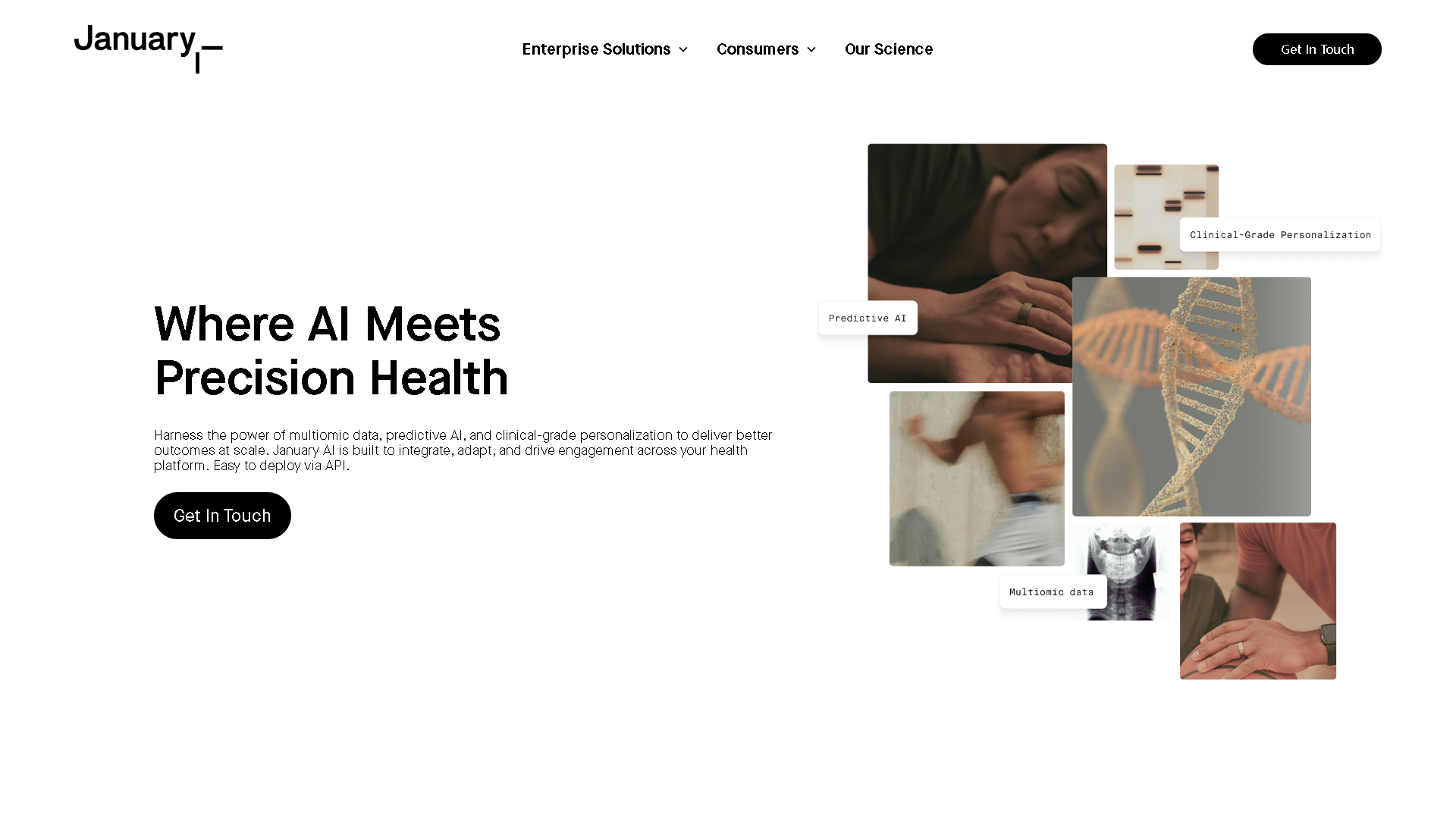 January AI Interface Screenshot - Health & Wellness Tool