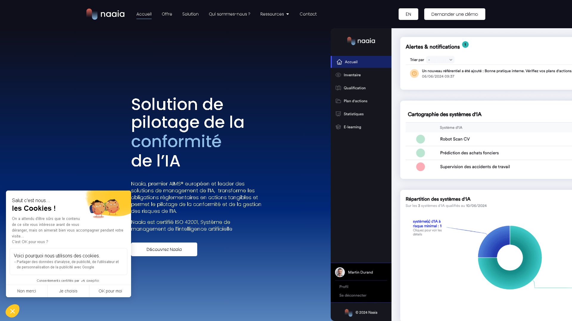 Naaia Interface Screenshot - Legal & Finance Tool