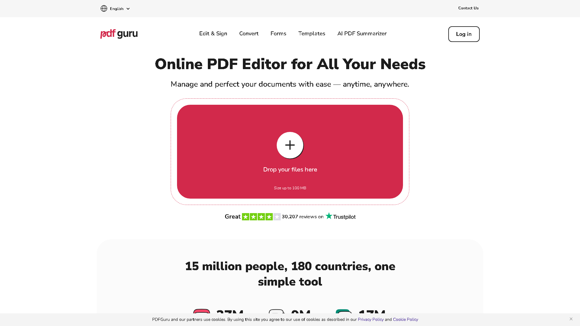 PDF Guru Interface Screenshot - Writing & Content Tool