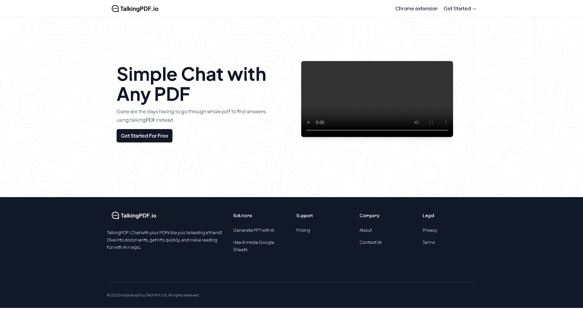 TalkingPDF.io Interface Screenshot - Office & Productivity Tool