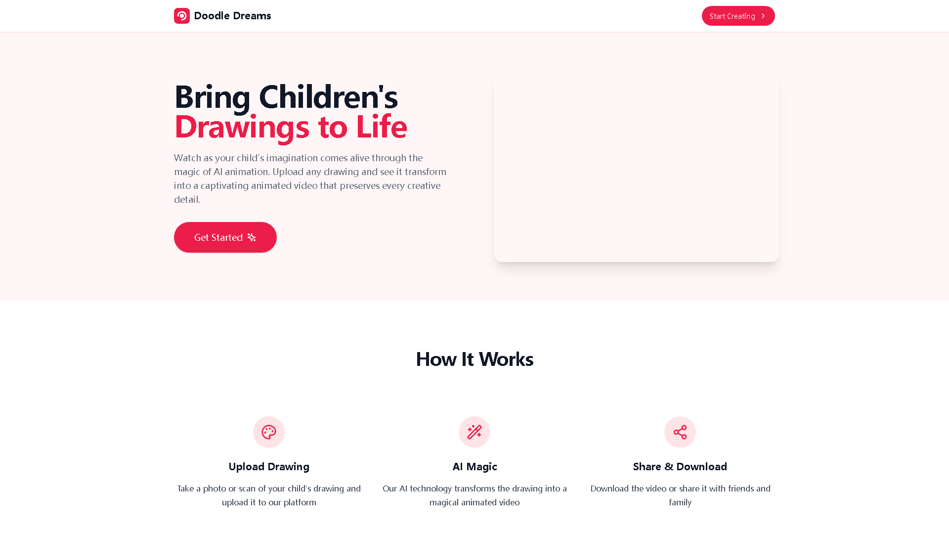 Doodle Dreams Interface Screenshot - Art & Creative Design Tool