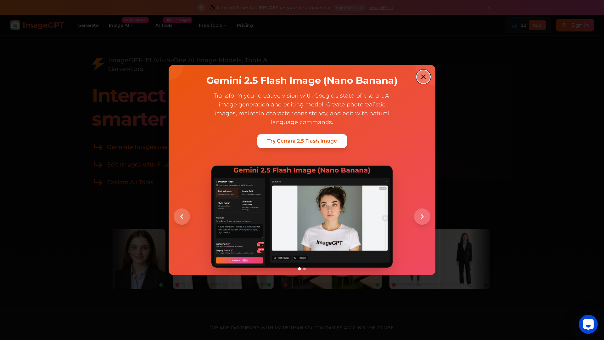 ImageGPT.io Interface Screenshot - Writing & Editing Tool
