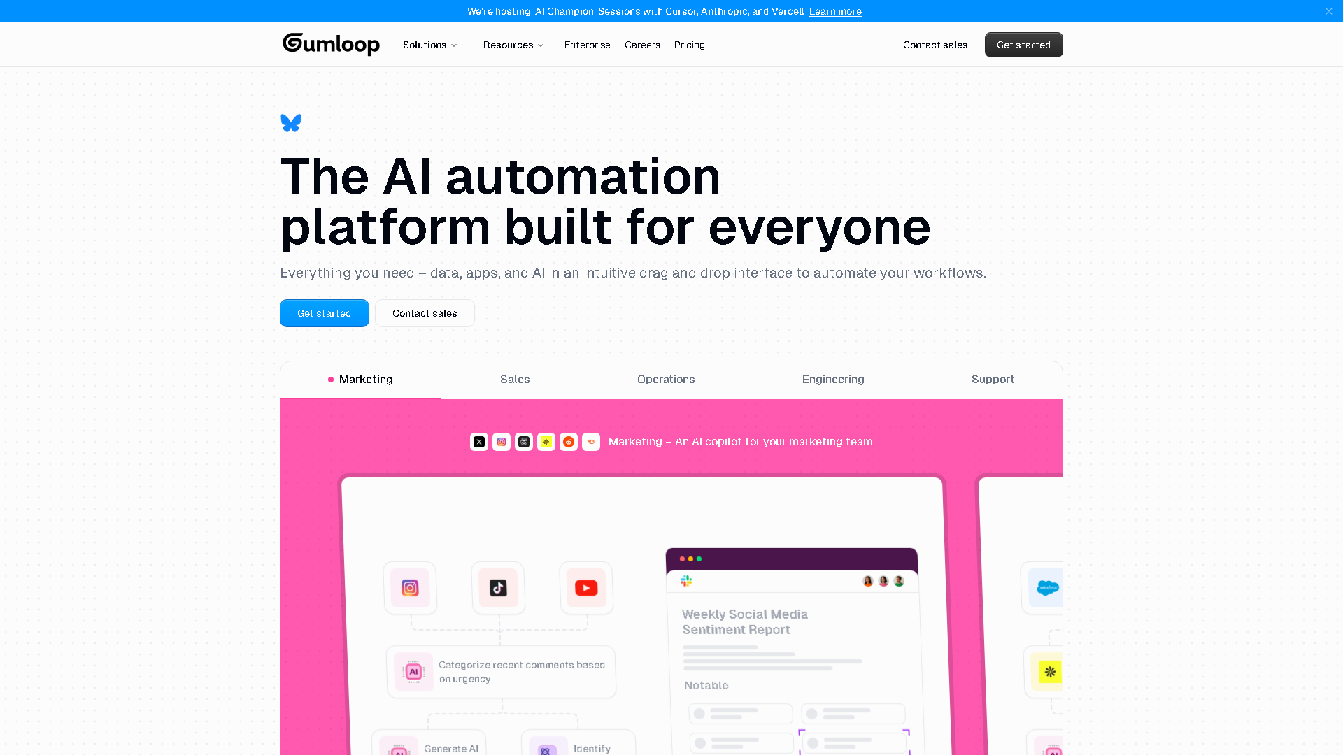 Gumloop Interface Screenshot - Development & APIs Tool