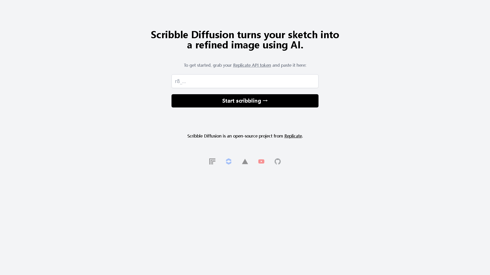 Scribble Diffusion Interface Screenshot - Image Generation & Editing Tool