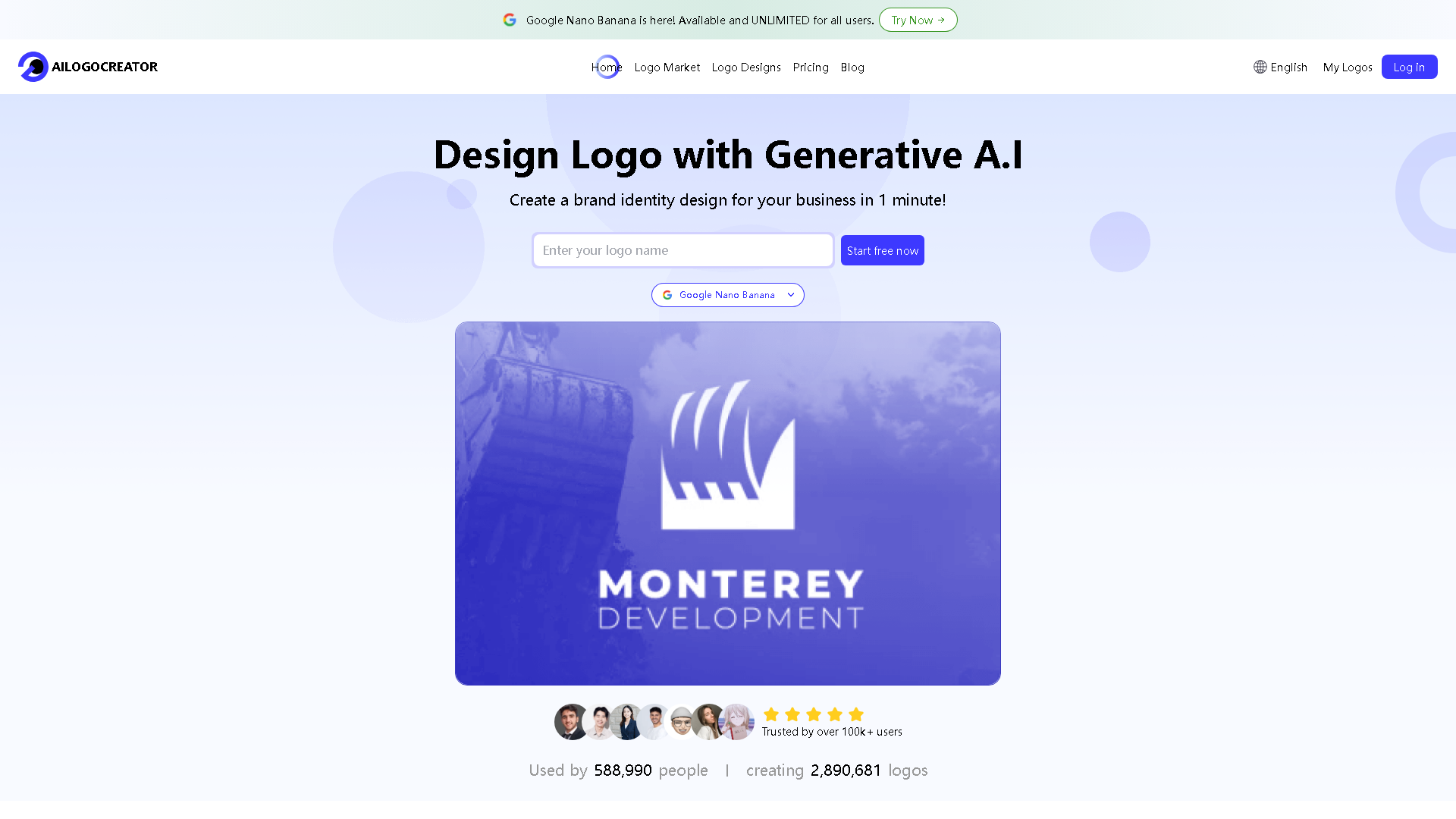 AILogoCreator Interface Screenshot - Art & Creative Design Tool