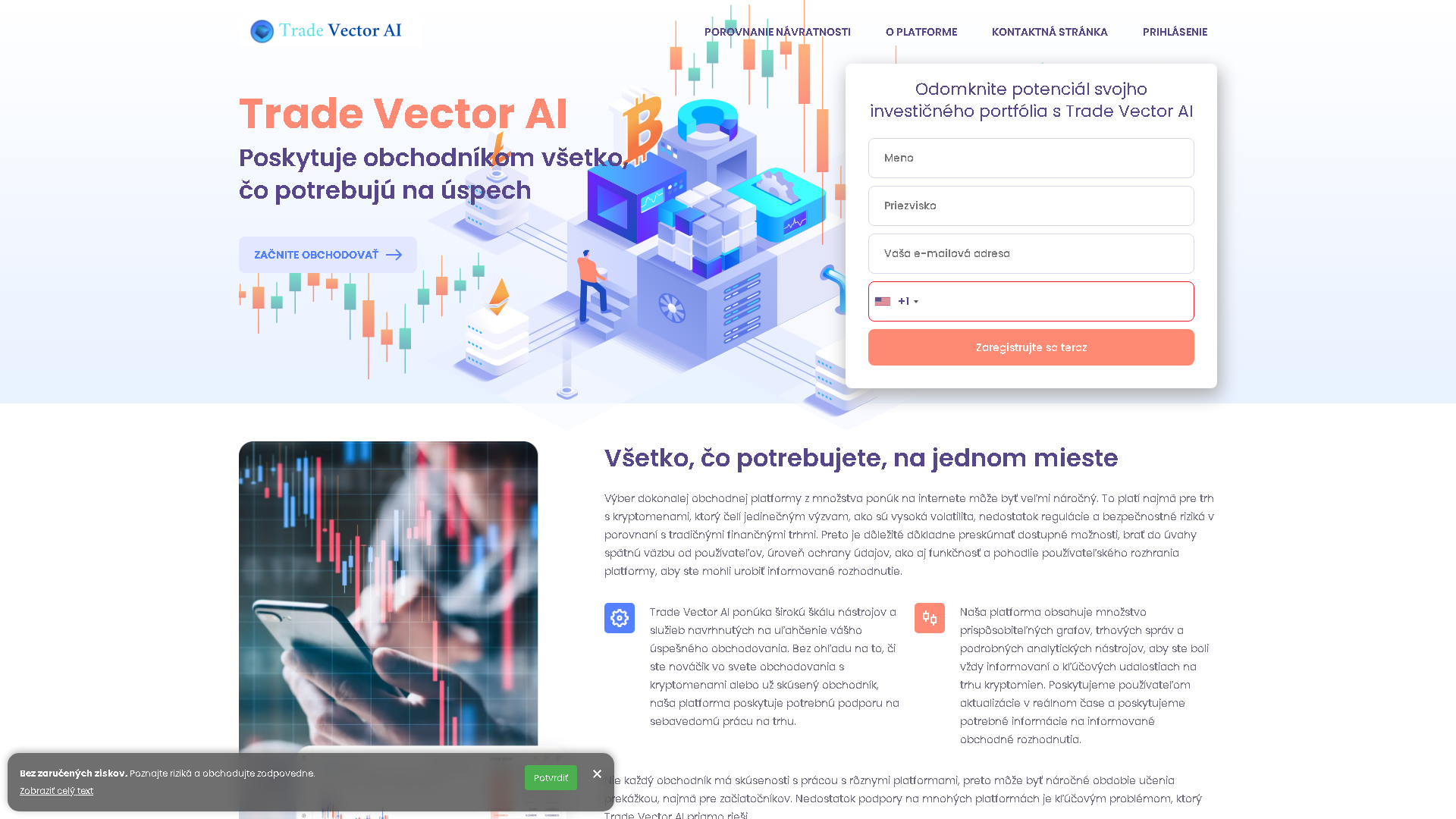 Trade Vector AI Interface Screenshot - Legal & Finance Tool