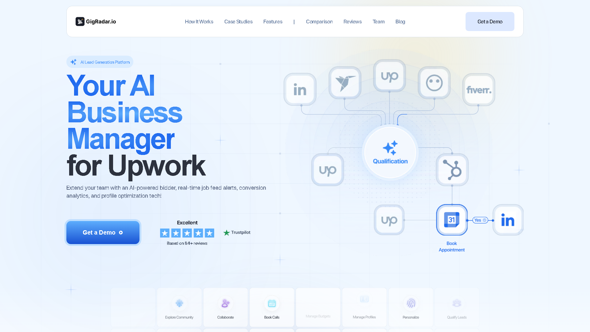 GigRadar Interface Screenshot - Writing & Editing Tool