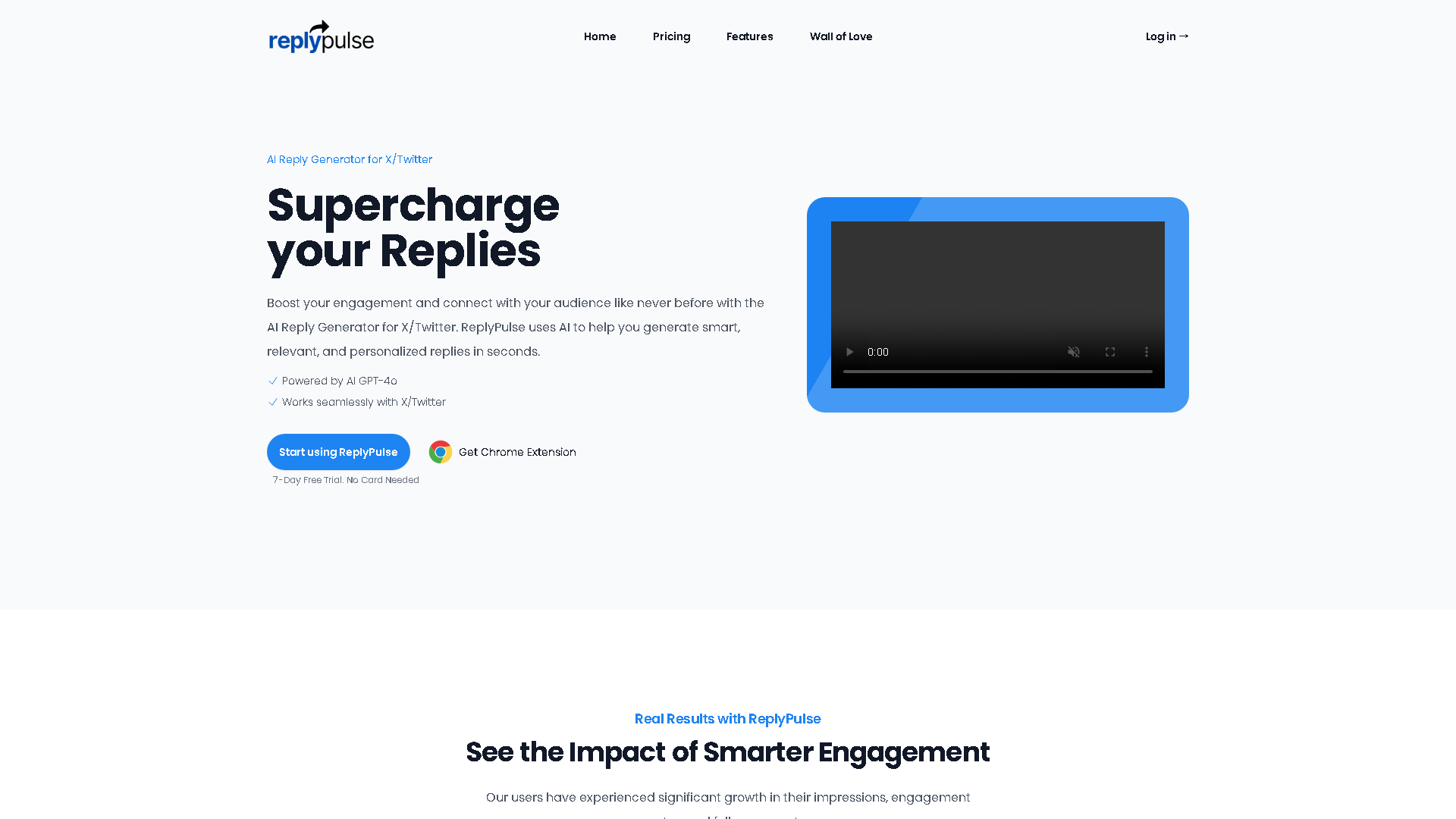 Reply Pulse Interface Screenshot - Social Media Tool