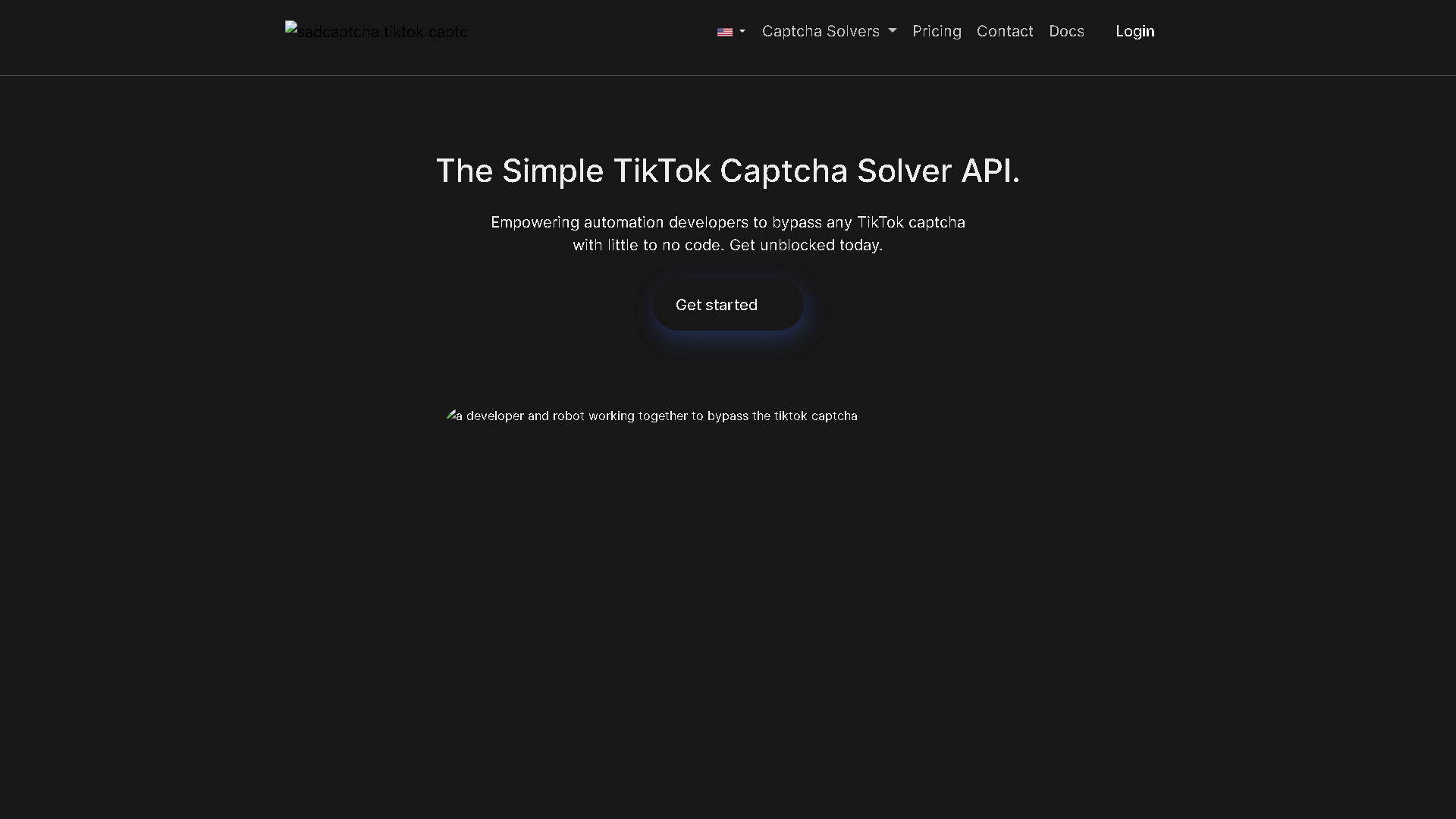 SadCaptcha Interface Screenshot - Social Media Tool