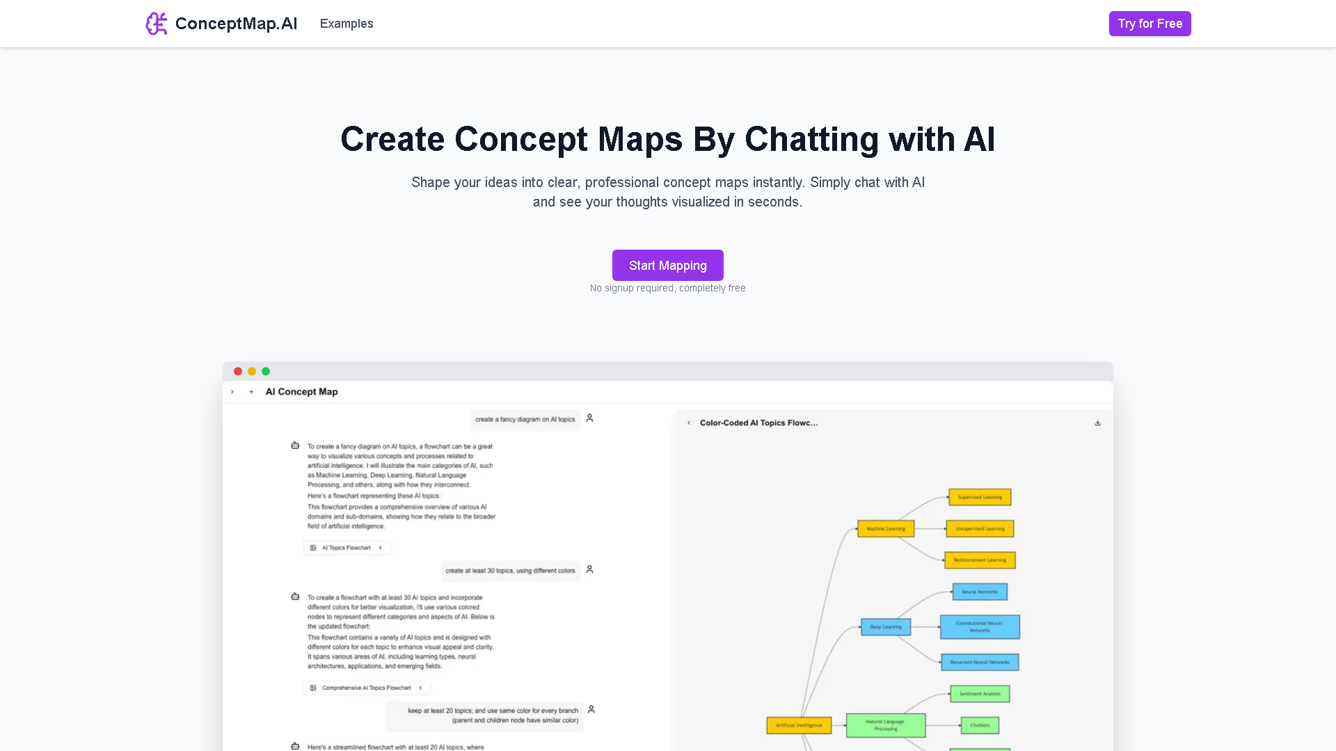 ConceptMap AI Interface Screenshot - Image Generation & Editing Tool