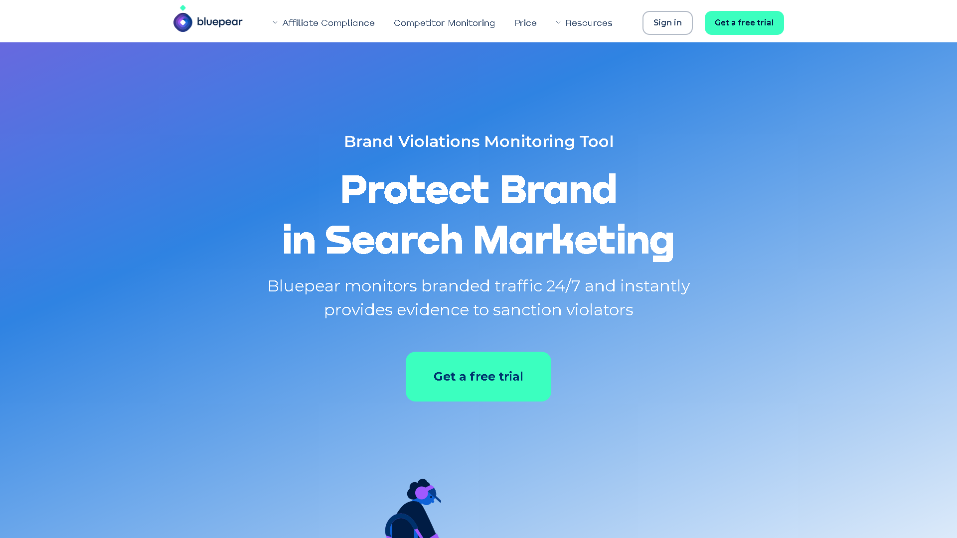 BluePear Interface Screenshot - Marketing & Advertising Tool