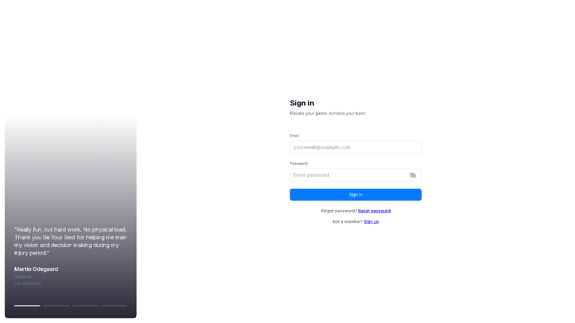 Be Your Best Interface Screenshot - Daily Life Tool
