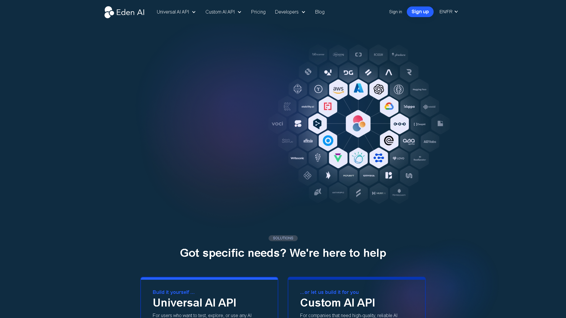 Eden AI Interface Screenshot - Image Analysis Tool