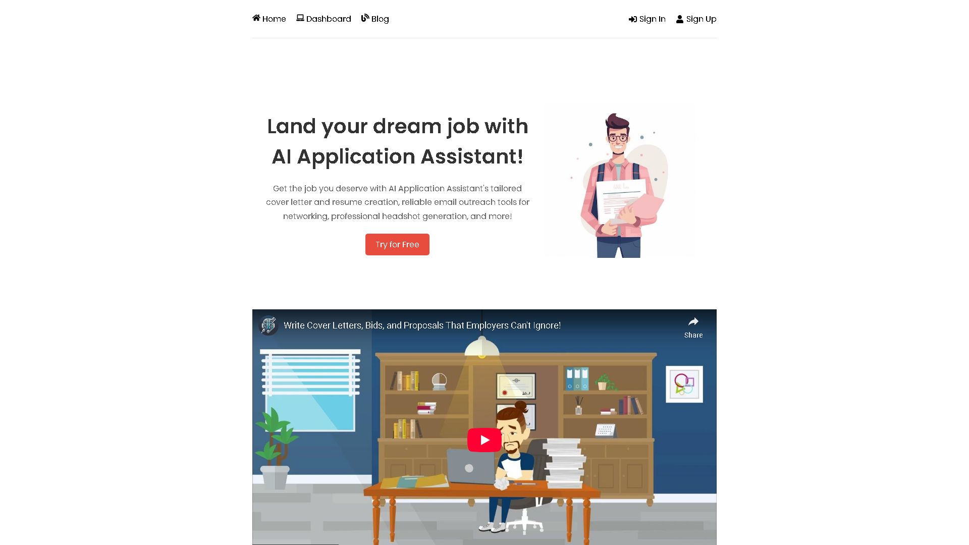 AI Application Assistant Interface Screenshot - Writing & Editing Tool