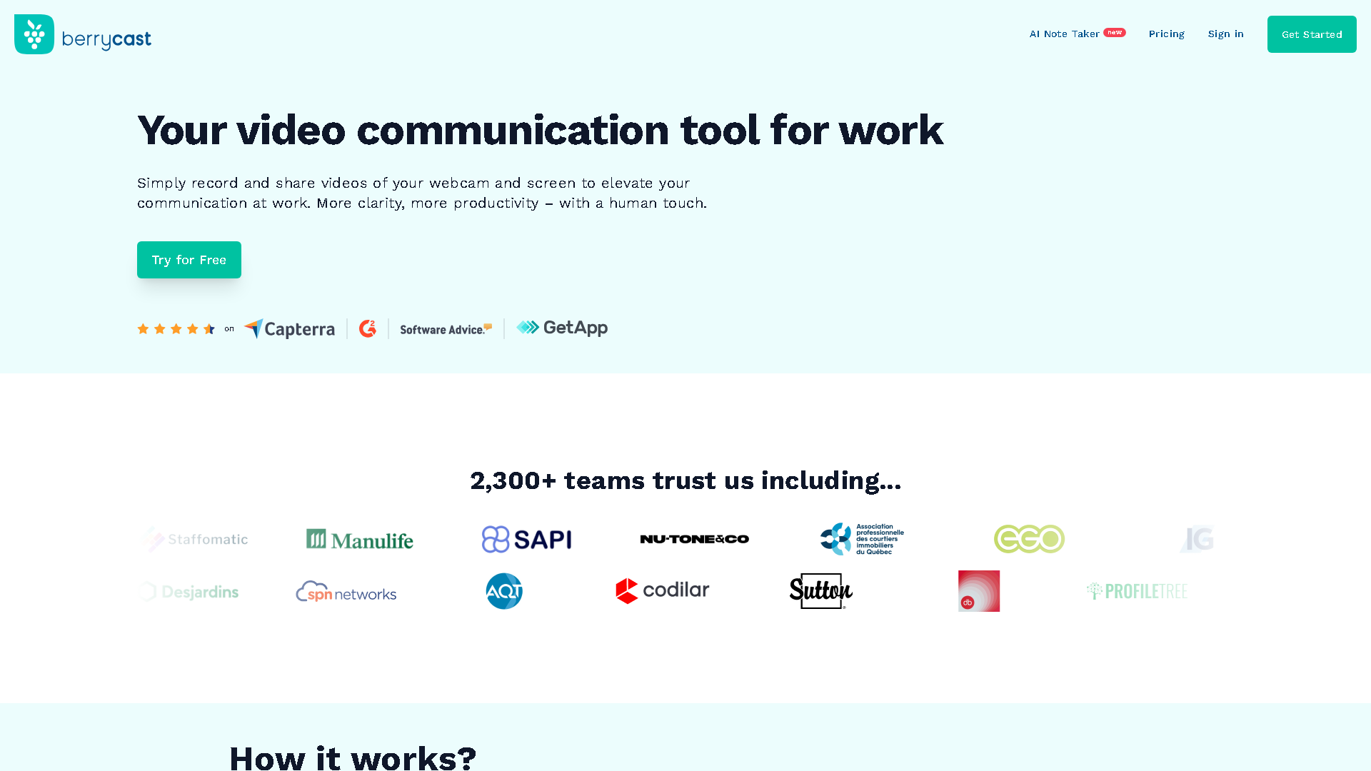 Berrycast Interface Screenshot - Video & Animation Tool