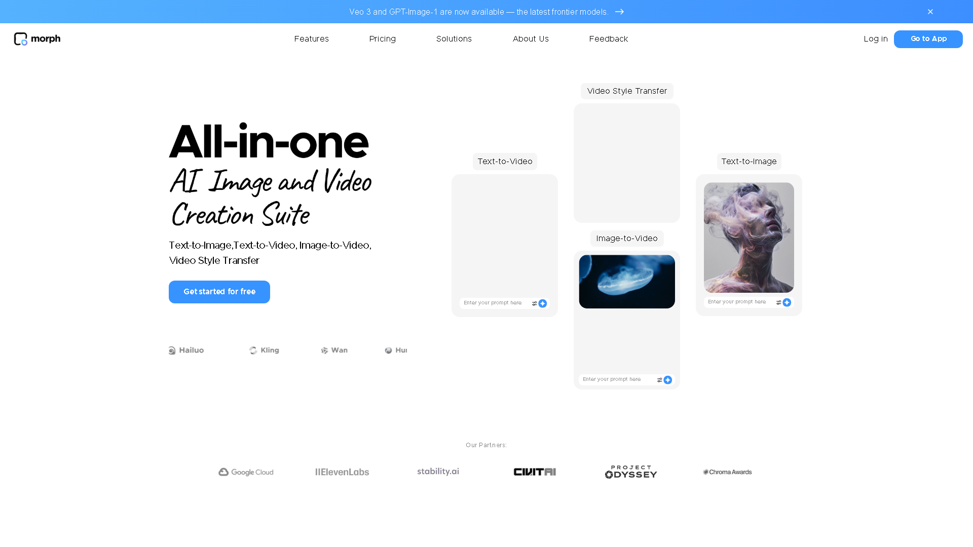 Morph Studio Interface Screenshot - Image & Design Tool