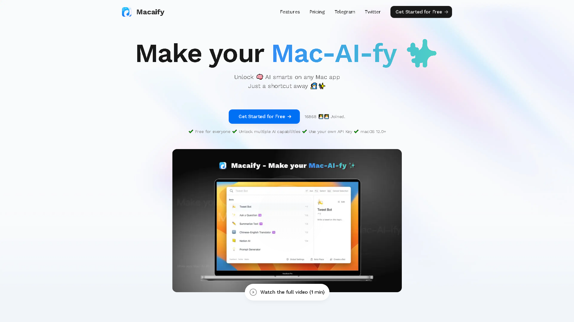 Macaify Interface Screenshot - Other Tool