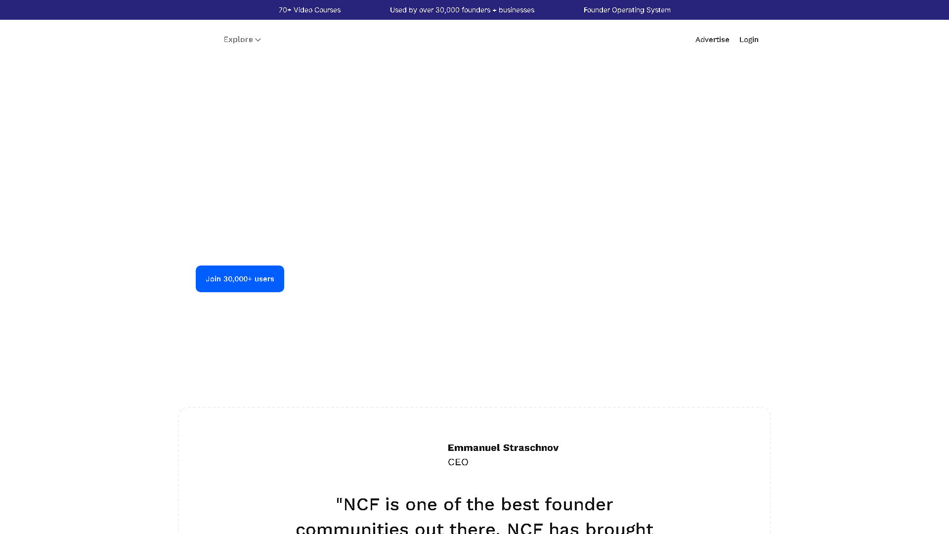 No Code Founders Interface Screenshot - Coding & Development Tool