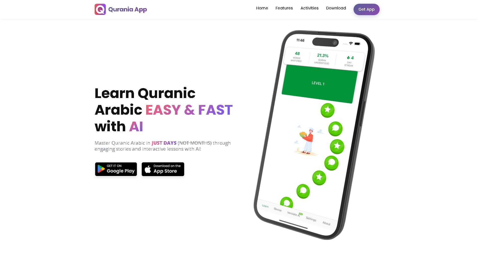 Quran Stories Interface Screenshot - Daily Life Tool