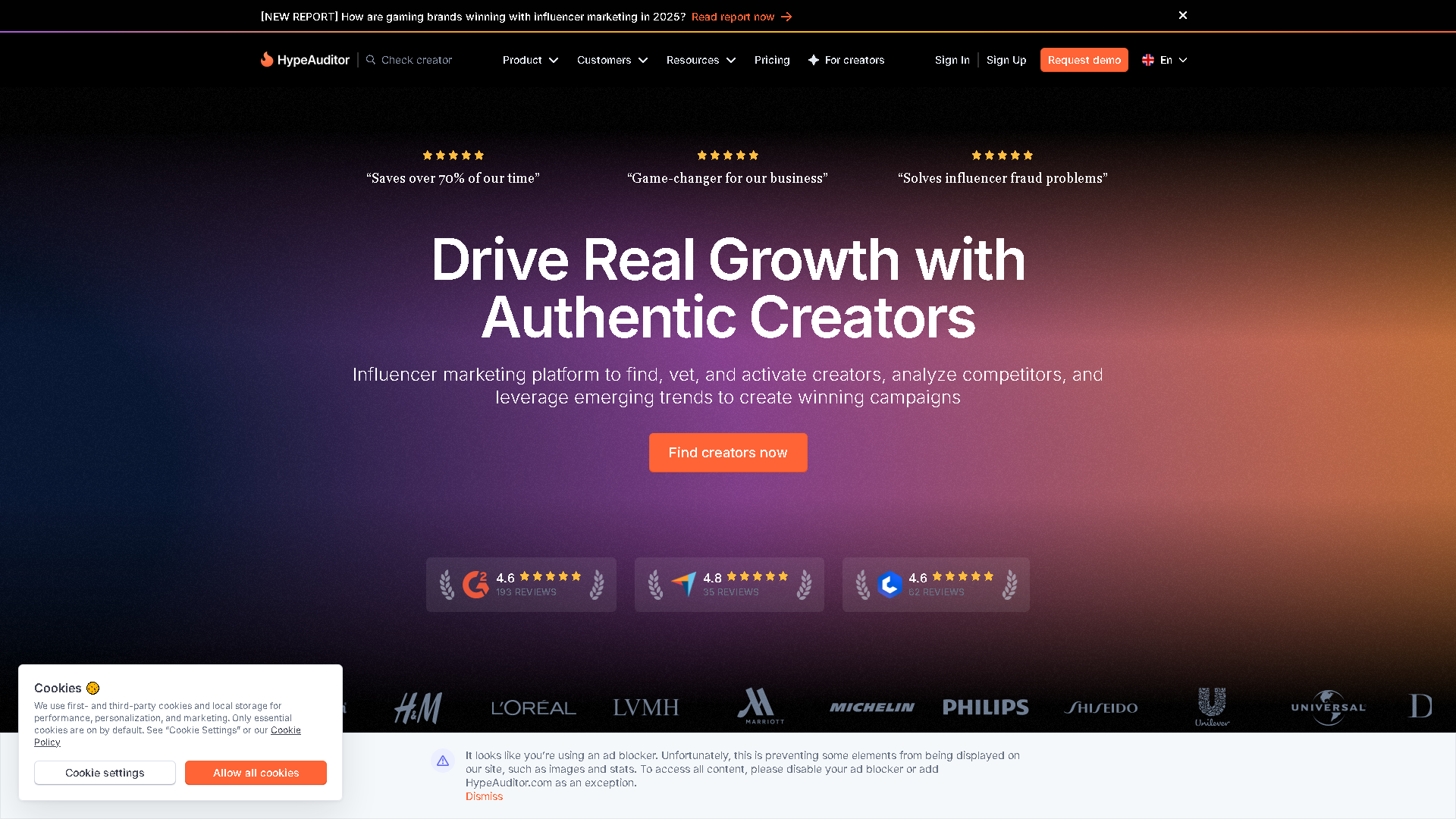 HypeAuditor Interface Screenshot - Social Media Tool