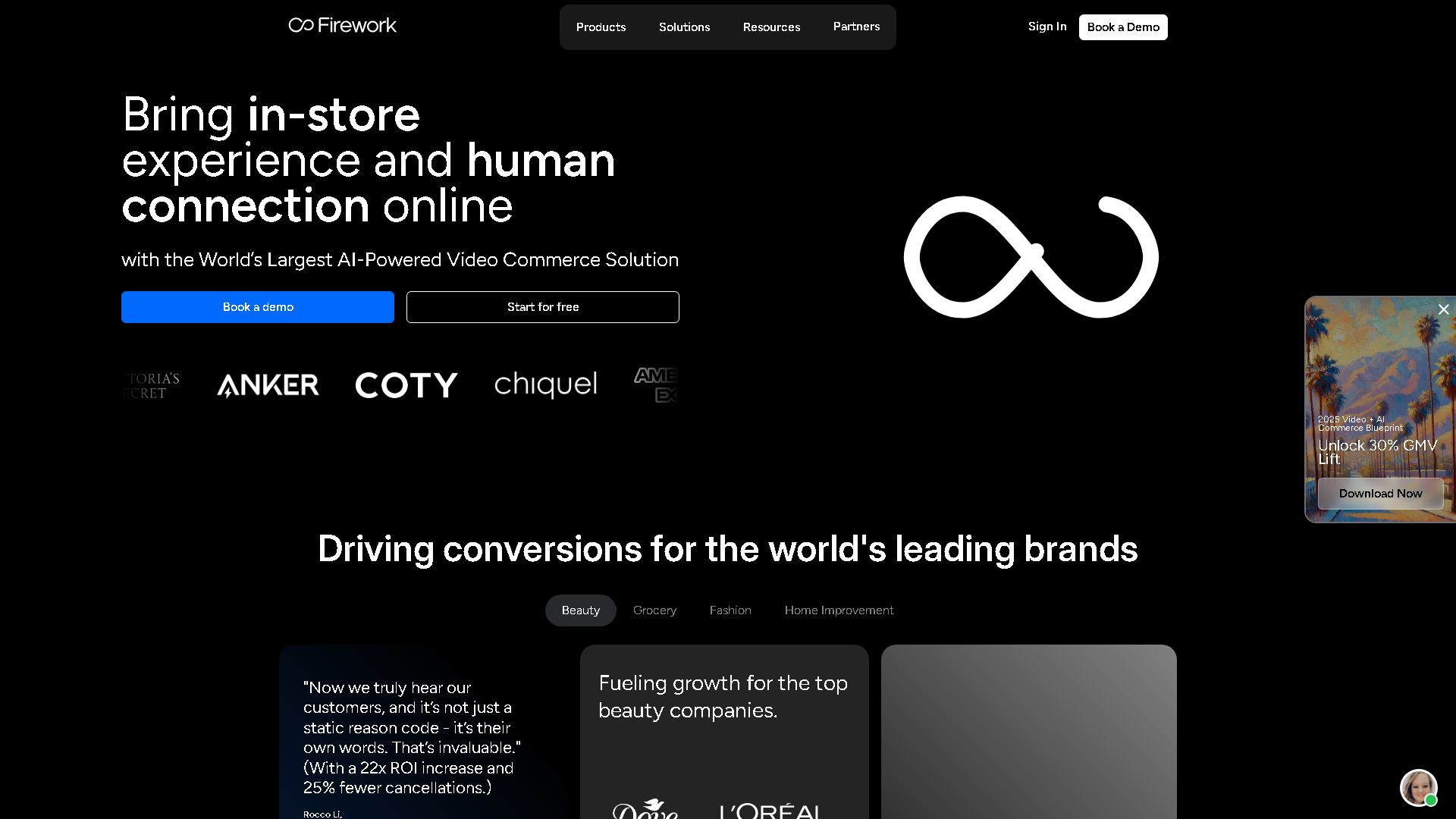 Firework Interface Screenshot - Marketing & SEO Tool