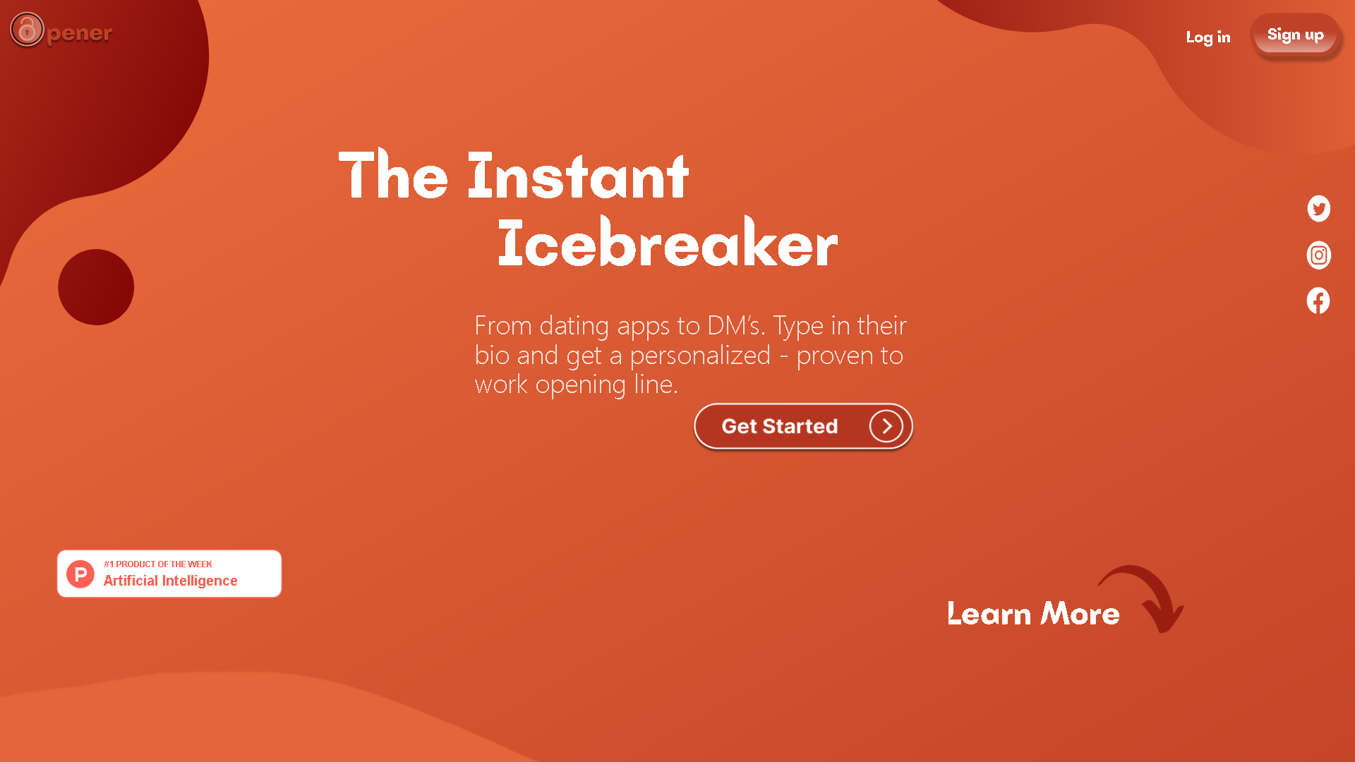 Opener Interface Screenshot - Writing & Editing Tool