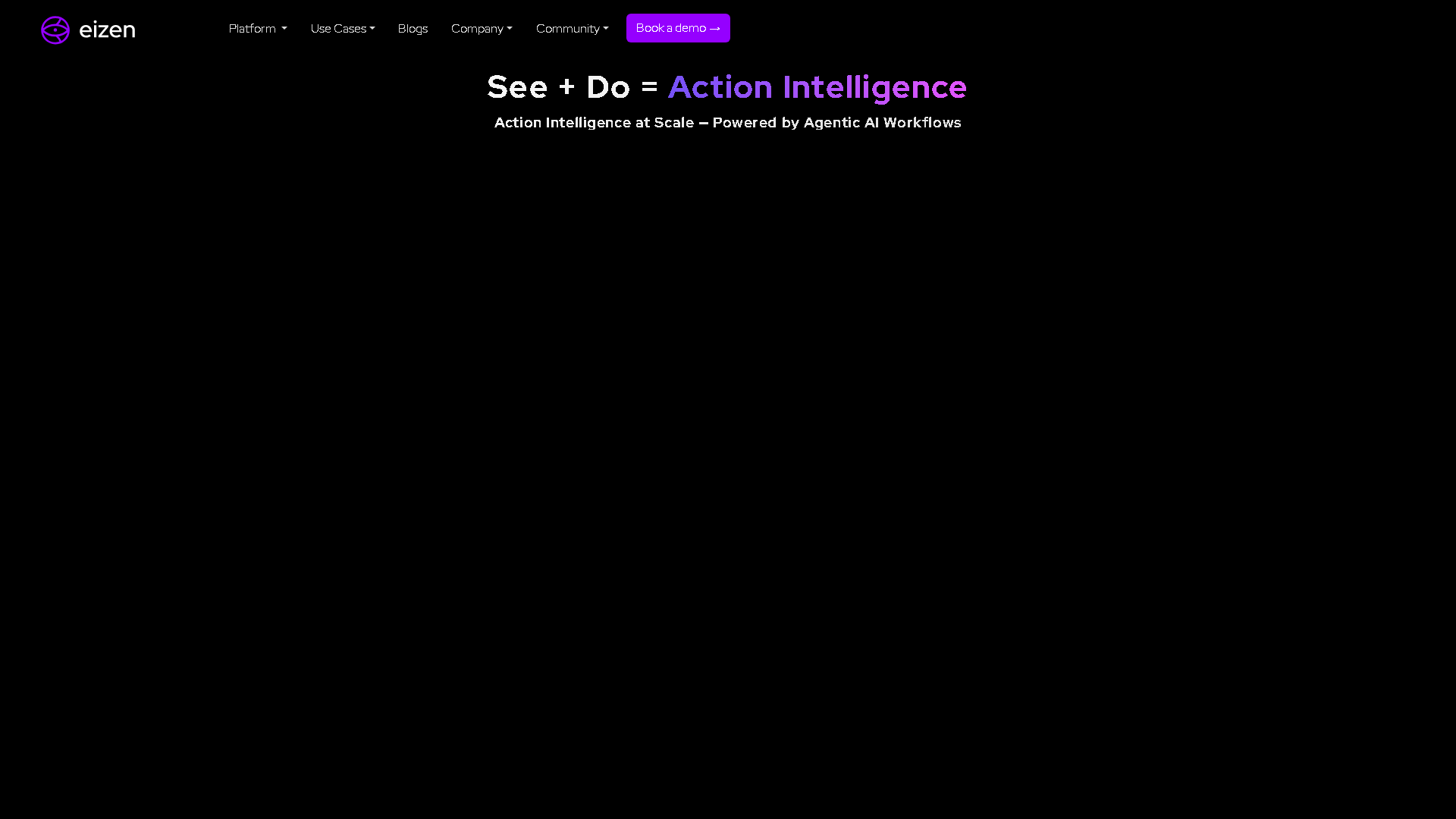 Eizen Video Intelligence Interface Screenshot - Video & Animation Tool