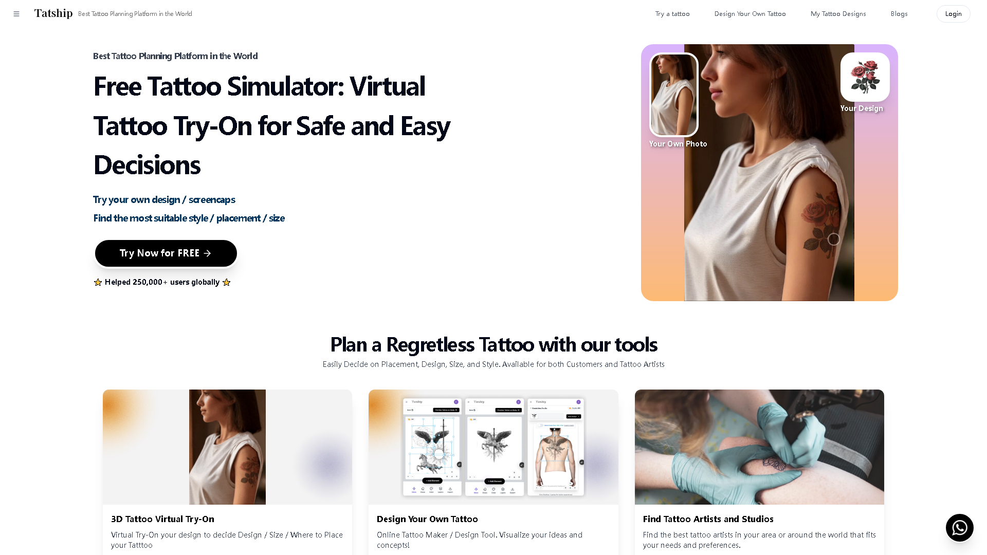 Tatship Interface Screenshot - Image Generation & Editing Tool