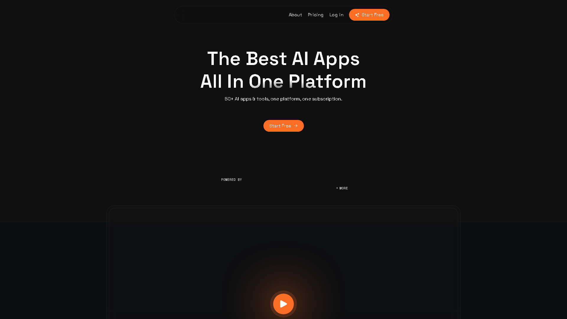 Krater.ai Interface Screenshot - AI Models & Infrastructure Tool