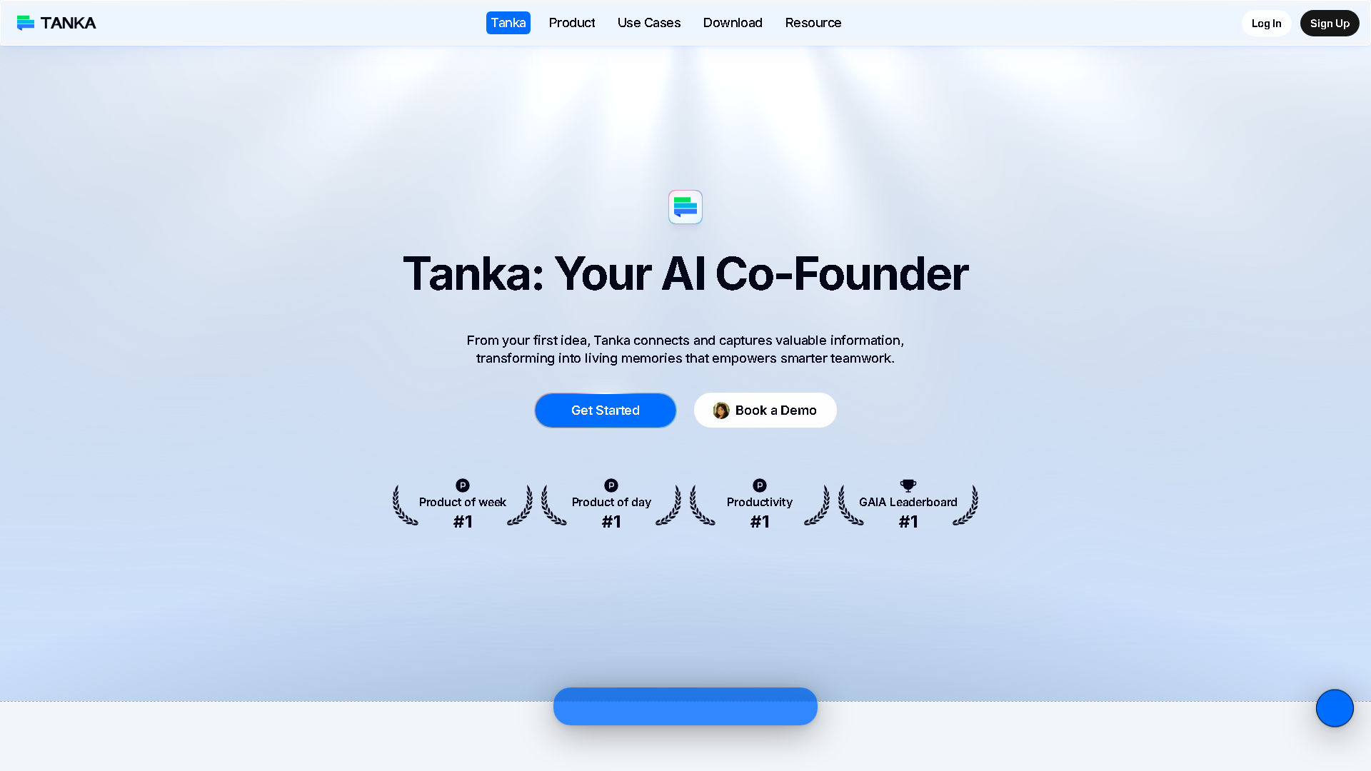 Tanka Interface Screenshot - Marketing & Advertising Tool