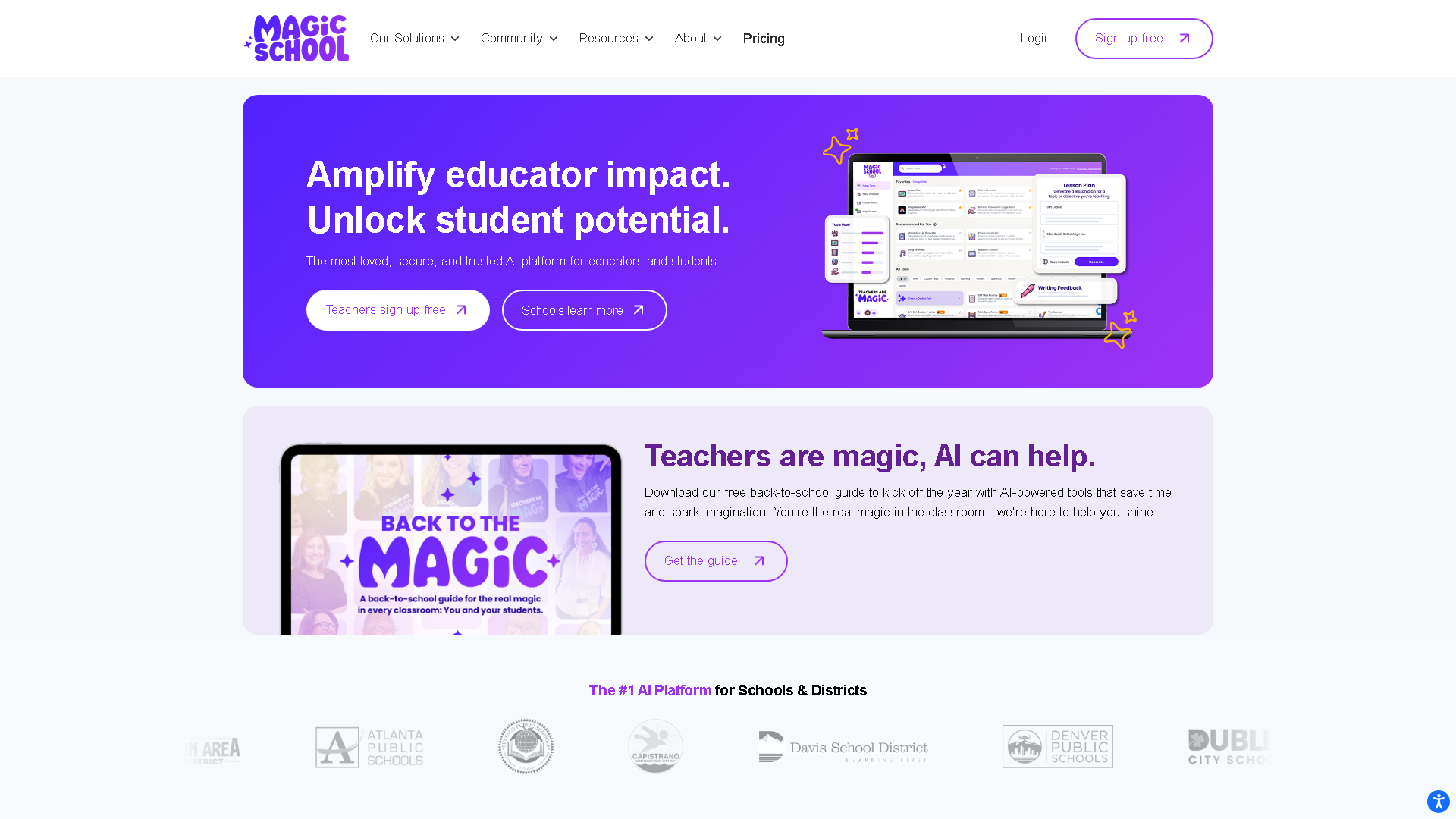 MagicSchool Interface Screenshot - Writing & Editing Tool