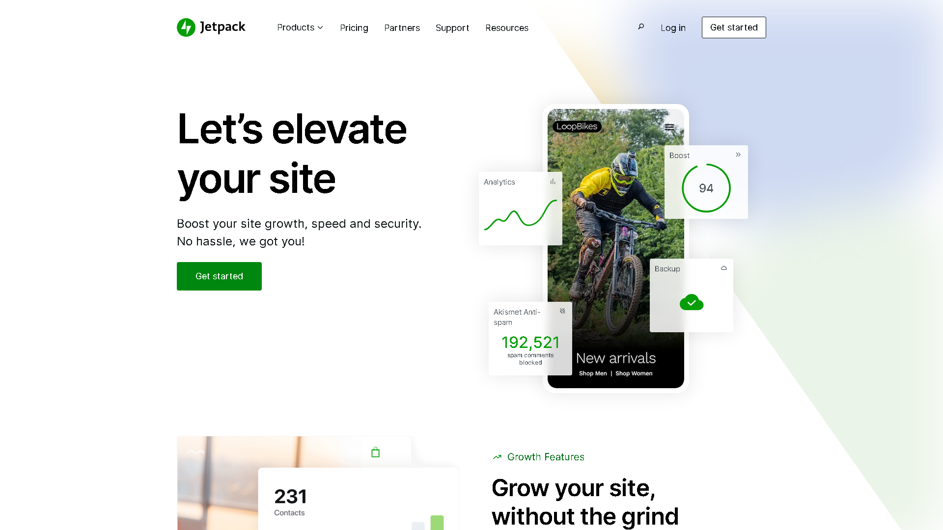 Jetpack Interface Screenshot - Writing & Content Tool