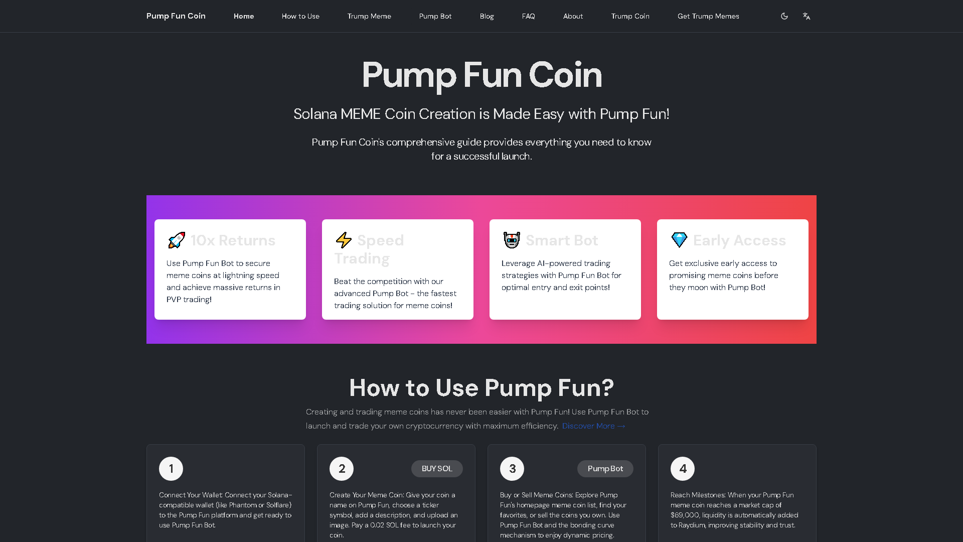Pump Fun Coin Interface Screenshot - Legal & Finance Tool