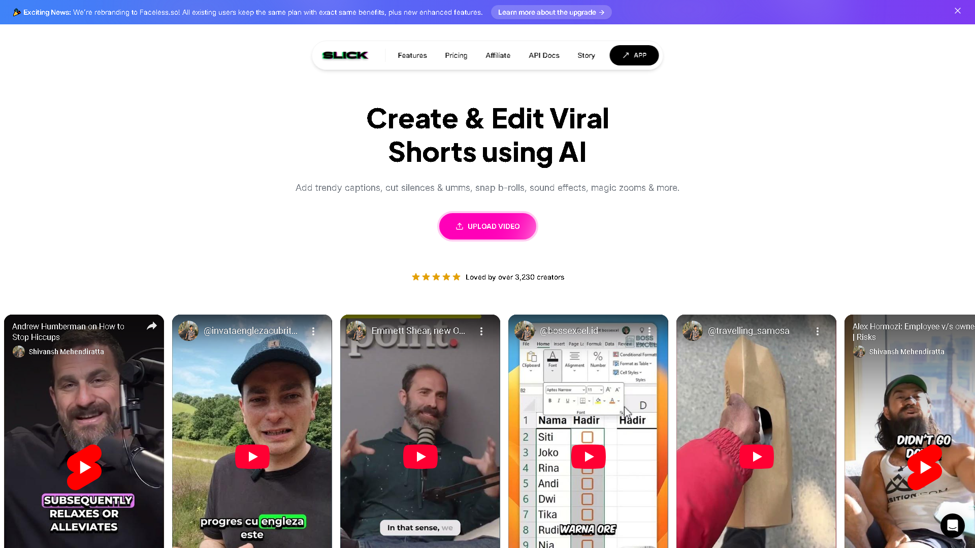 Slick Interface Screenshot - Writing & Editing Tool