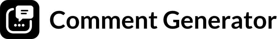 Comment Generator for Instagram Logo - Social Media Tool