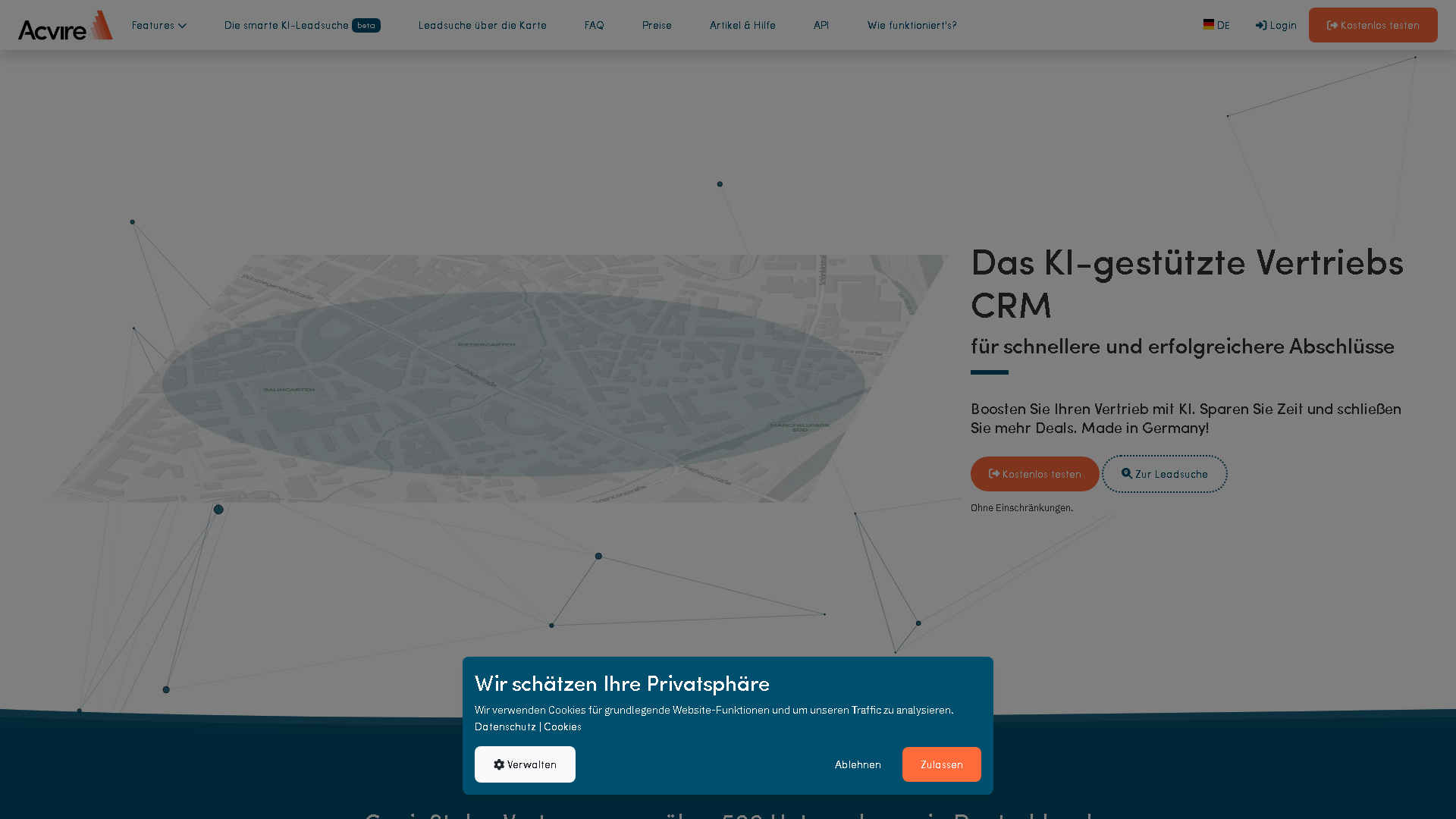 Acvire Interface Screenshot - Writing & Editing Tool