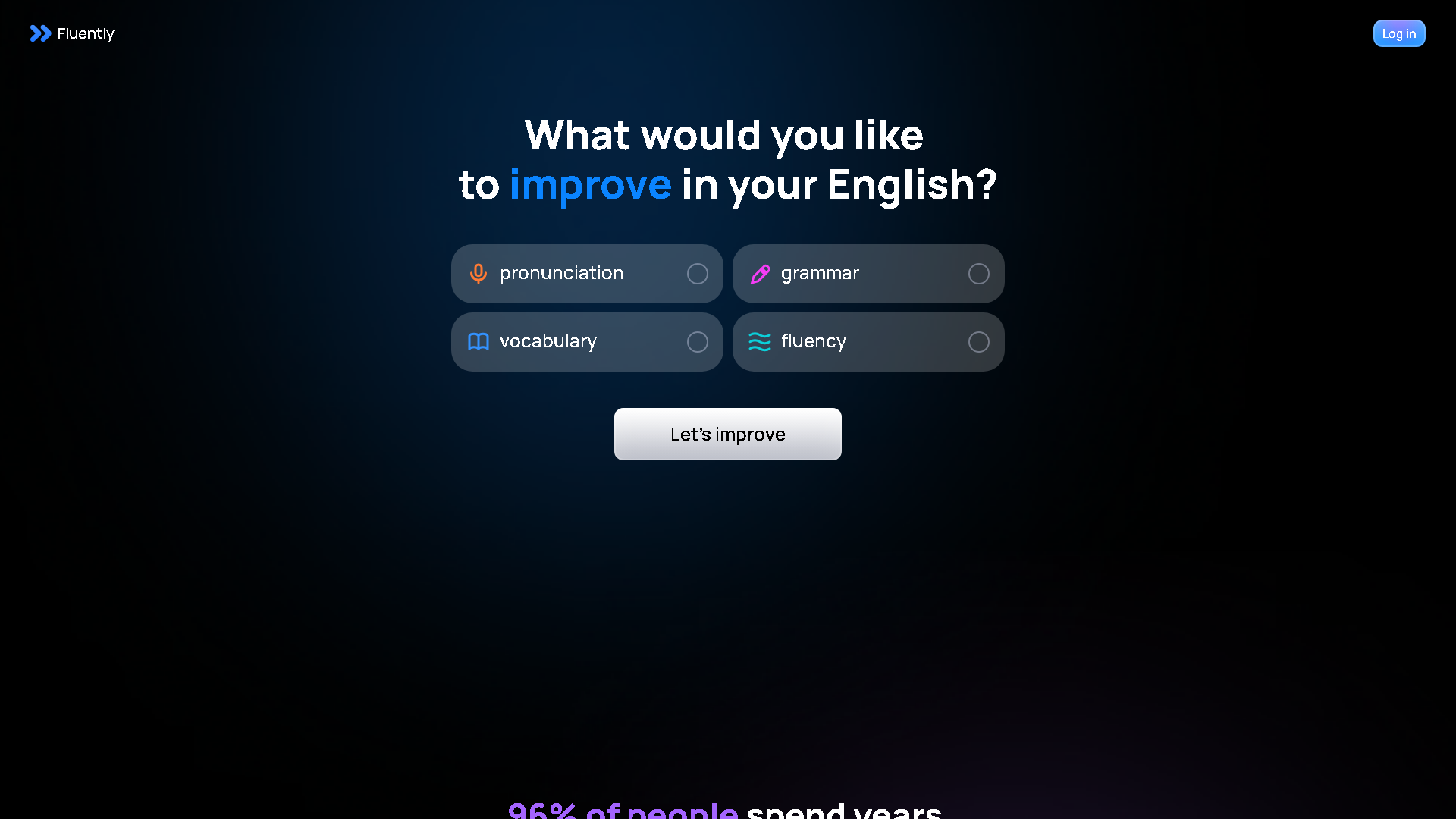 Fluently Interface Screenshot - Writing & Editing Tool