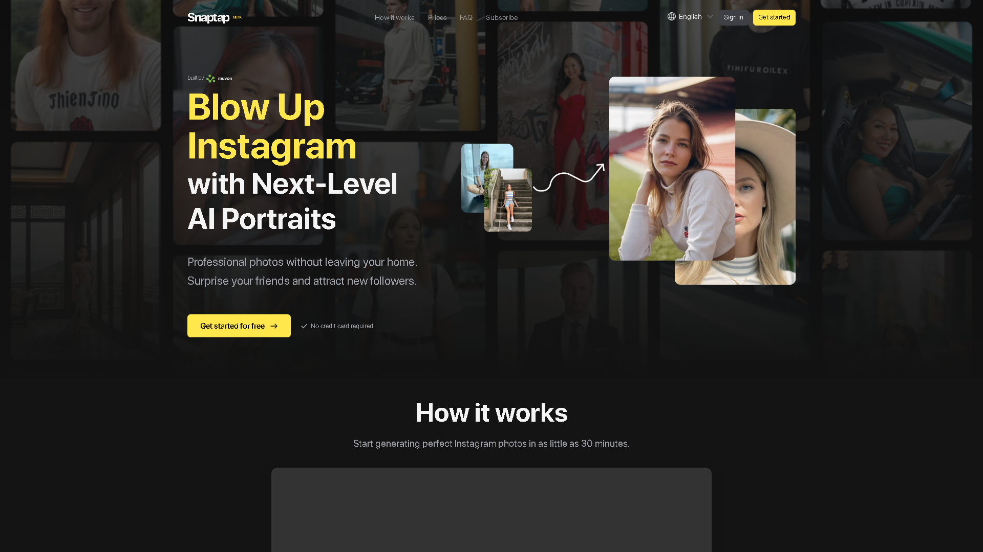 Snaptap Interface Screenshot - Art & Creative Design Tool