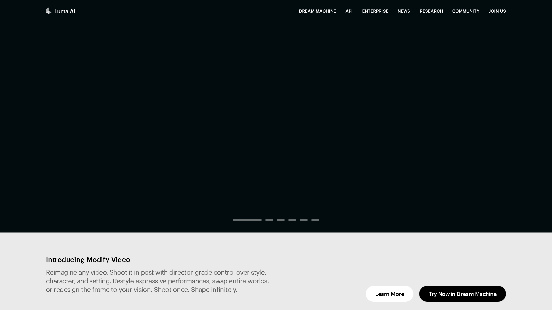 Luma AI Interface Screenshot - Art & Creative Design Tool