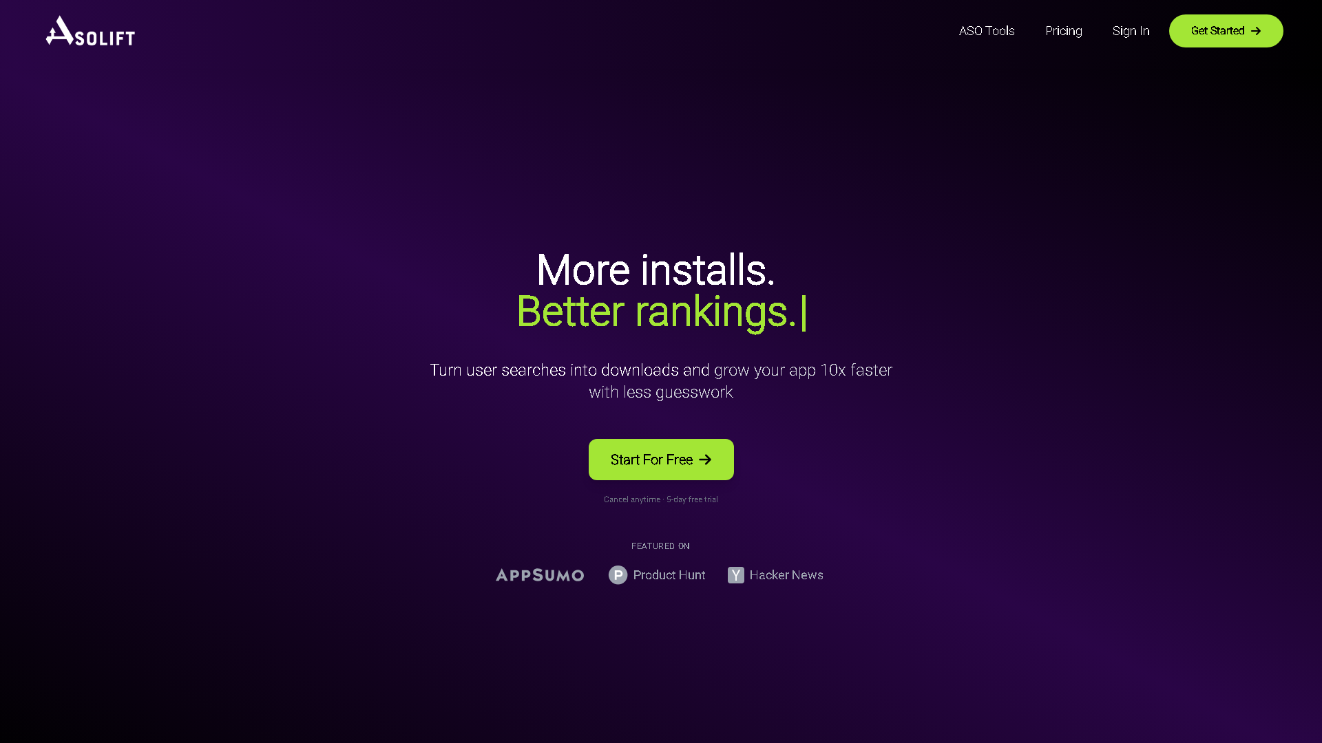 AsoLift Interface Screenshot - Writing & Editing Tool