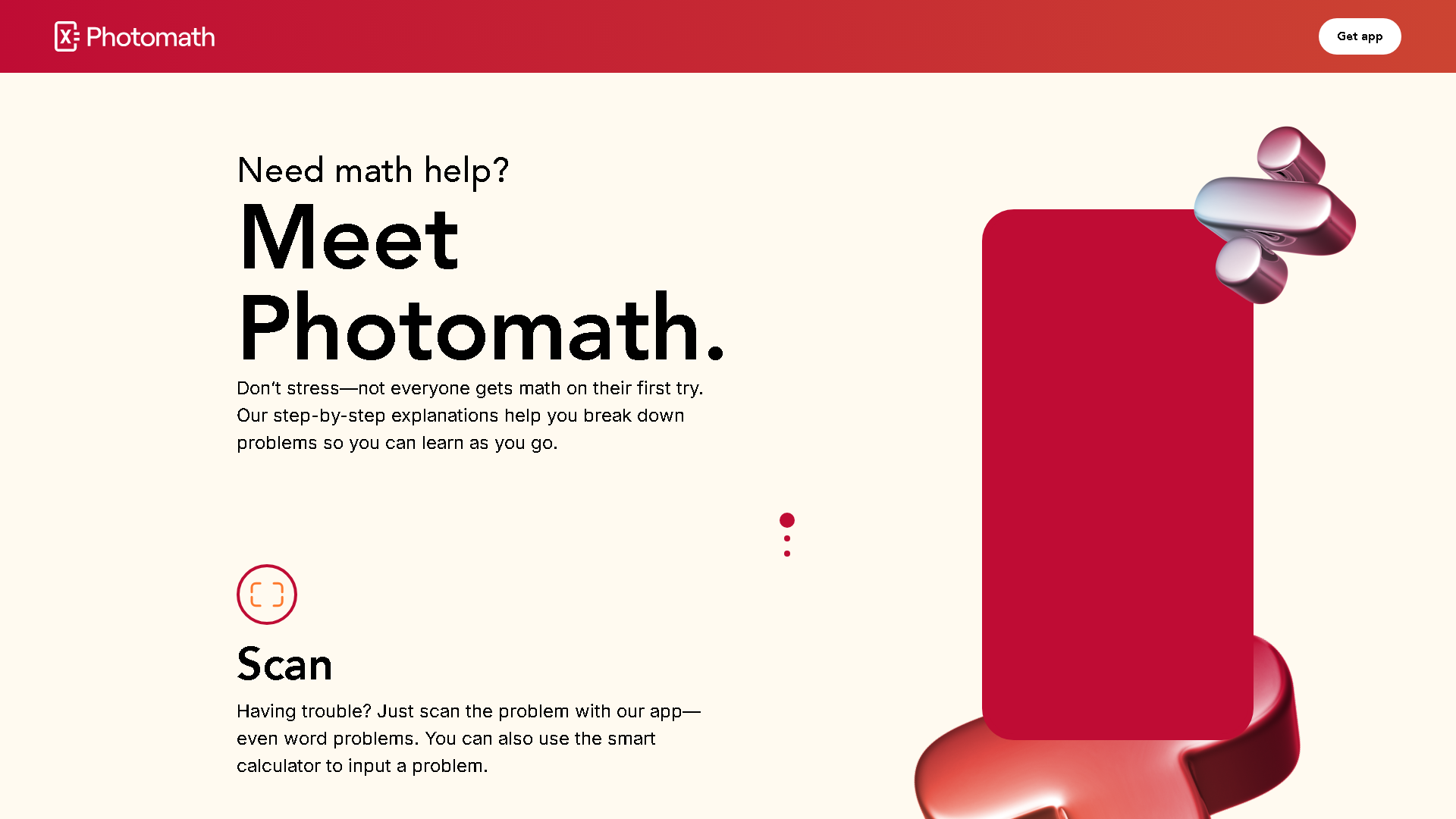 Photomath Interface Screenshot - Education & Translation Tool