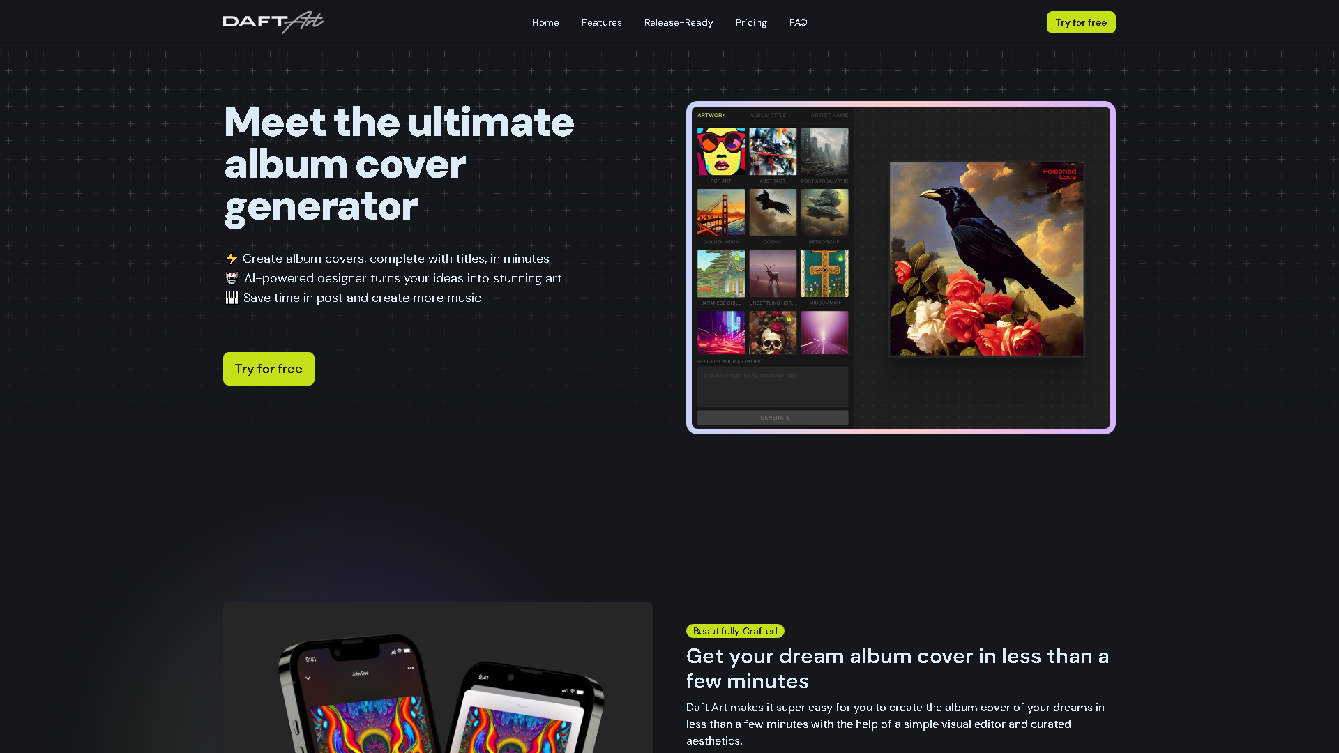 Daft Art Interface Screenshot - Art & Creative Design Tool