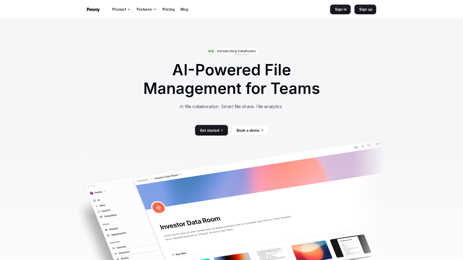 Peony Interface Screenshot - Office & Productivity Tool