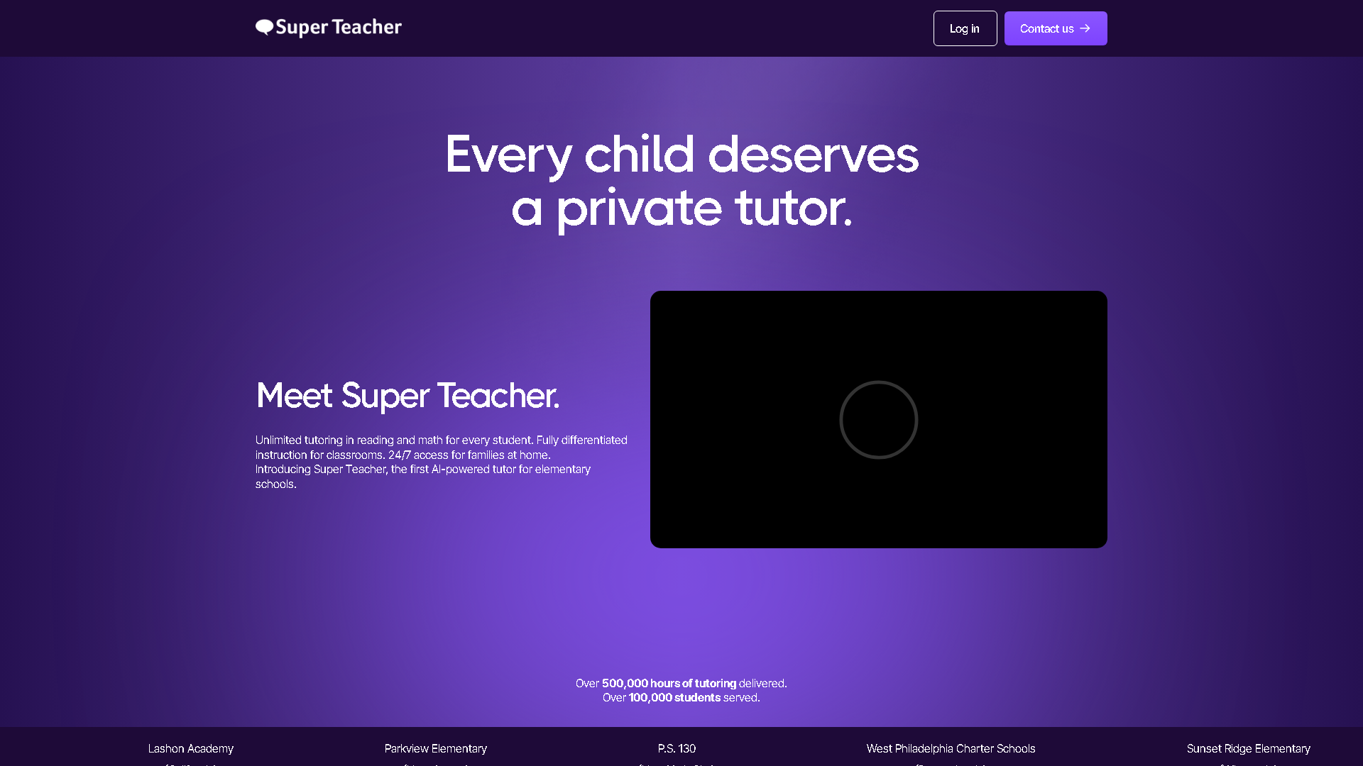 Super Teacher Interface Screenshot - Education & Learning Tool