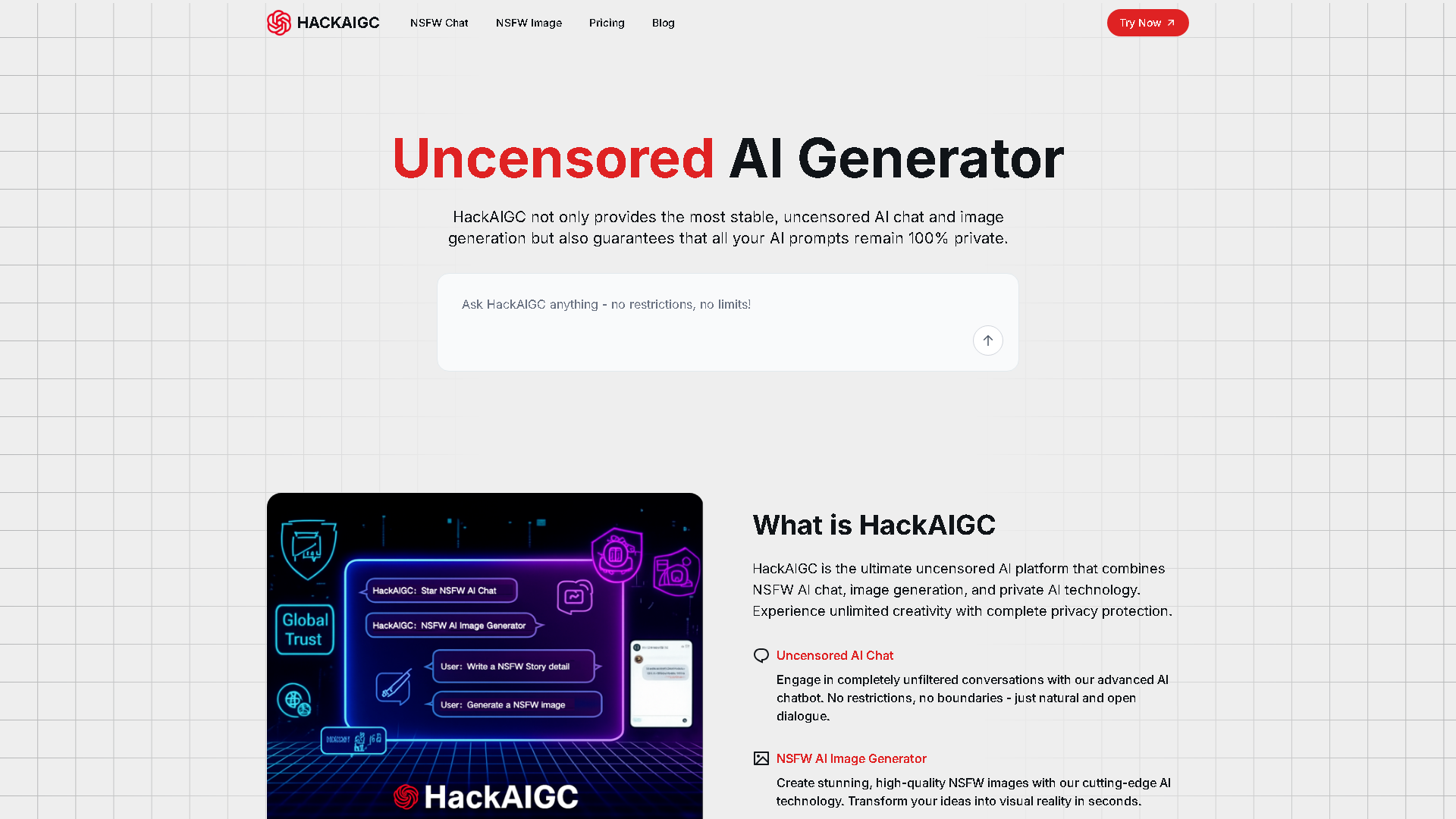 HackAIGC Interface Screenshot - Writing & Content Tool